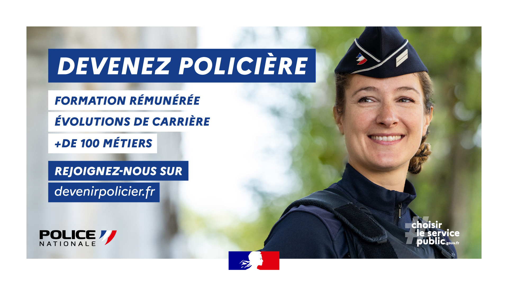La police nationale recrute de futurs gardiens de la paix
