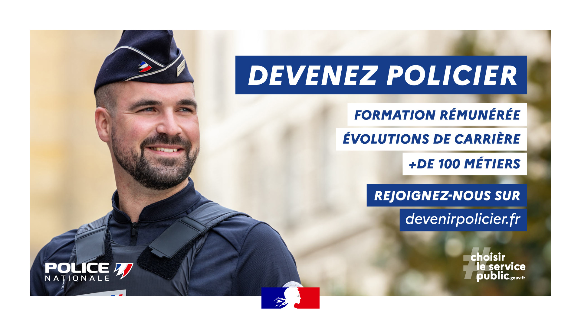 La police nationale recrute de futurs gardiens de la paix